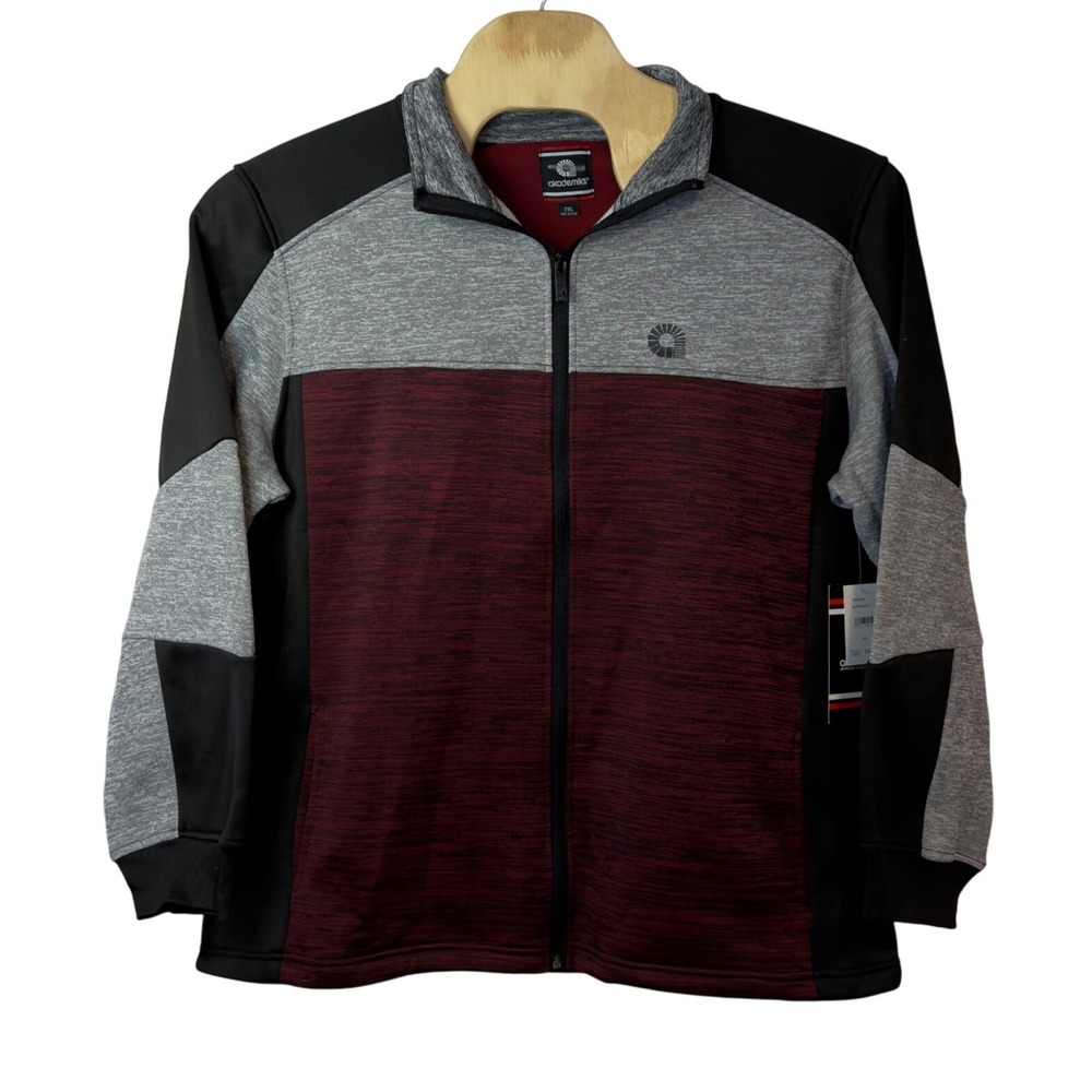 Akademiks NWT Men's Colorblock Full Zip Track Jacket Size 2XL Streetwear Urban